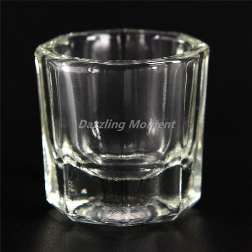 Acrylic Liquid Glass 1Pc Acrylic Powder Dappen Dish Crystal Glass Cup For Acrylic Nail Art Clear White Color Transparent Kit