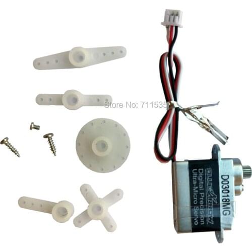 Bluearraow D03018MG Upgrade Metal 3.7g Digital Servo K130-009 Spare Parts For Wltoys XK K130 3D 6G 6CH RC Helicopter
