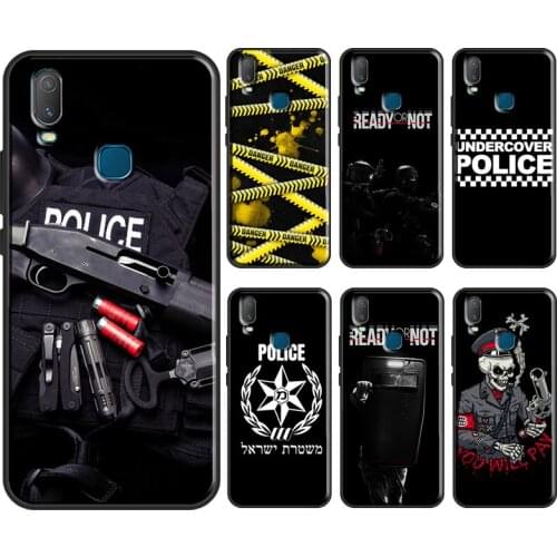 Police Symbol Case For Vivo V17 Neo V20 SE Y1S Y12 Y17 Y30 Y50 Y70 S1 Y91C Y20 S Y11 2019 Back Cover