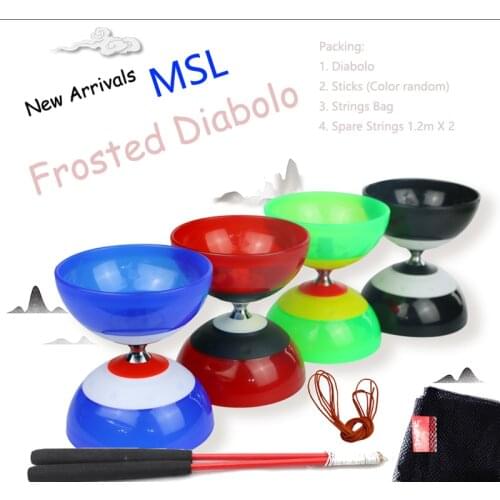 Chinese Kongzhu 3 Bearings Diabolo Set Packing Sticks/Bag/Spare Strings (MSL)