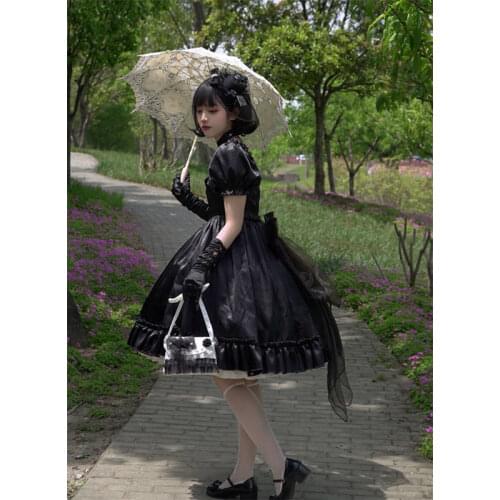 Sweet Vintage Palace Lolita Dress Princess Girl French Elegant Princess Bowknot Dress Victorian Gothic Dress Girl