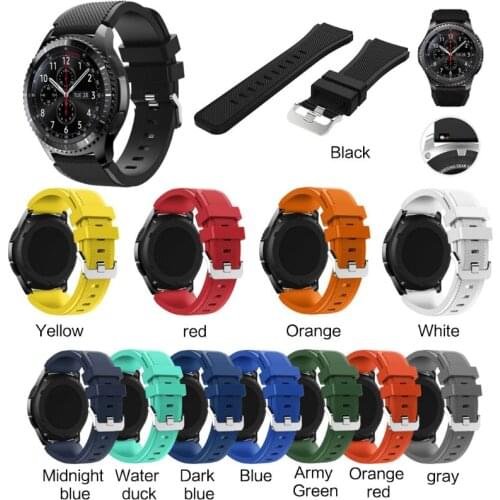 HX6A Soft Silicone Replacement Watch Band Wrist Strap Sport Watch Bracelet Belt For Samsung Galaxy Watch 46MM/Samsung Gear Gear2