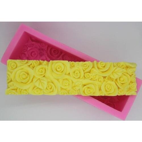 Handmade Soap Silicone rose toast Mold Candle Molds Polymer Clay