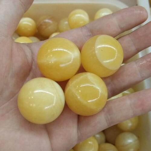 Natural rice topaz round ball decorative ball