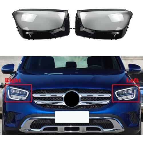 Novel-for Benz GLC W253 GLC200 GLC260 GLC300 2020 2021 Headlight Shell Lamp Shade Transparent Lens Cover Headlight Cover