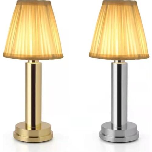 New USB Table Lamp Rechargeable Wireless Desk Lights Restaurant Atmosphere Lighting Bar Hotel Bedroom Bedside Stand Night Light