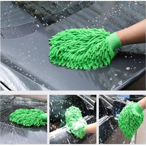 Car Cleaning Drying Gloves Ultrafine Fiber Chenille Microfiber Window Washing Tool Home Cleaning Car Wash Glove Auto