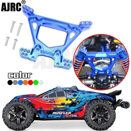 TRAXXAS RUSLTLER 4X4 VXL 67076-4 aluminum alloy front/rear shock-absorbing fixing bracket #6738 6739