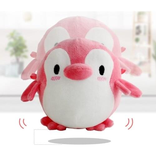 Plush Mini Cute Electric Jumping Penguin Ball Early Educational Toy Kids Birthday Gift