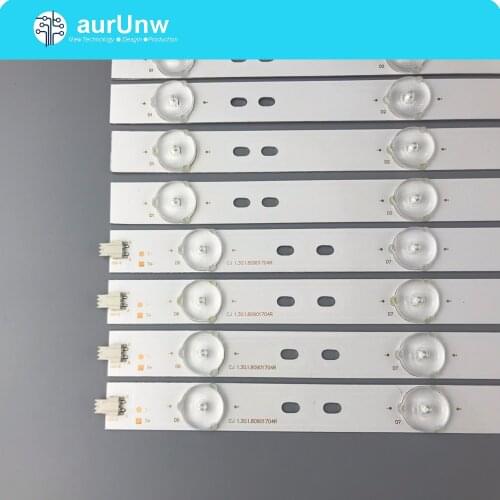 8pcs/set 4pcs right+4pcs left CJ 1.30.1.80901704R TV maintenance backlight strip 5LED+5LED original quality for ph40n70dg