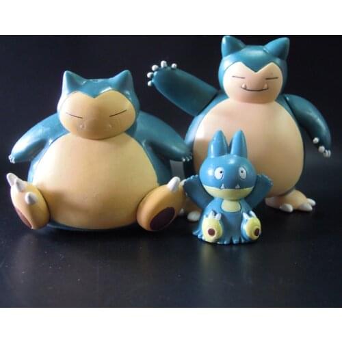 Pokemon Normal Type Snorlax Munchlax Cute Action Figure Ornament Model Toys