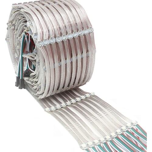 Pre-Soldered WS2812B LED Heatsink Board 5050 RGB Built-in WS2811 IC DC5V Individually Addressable LED Module String IP30 50-500