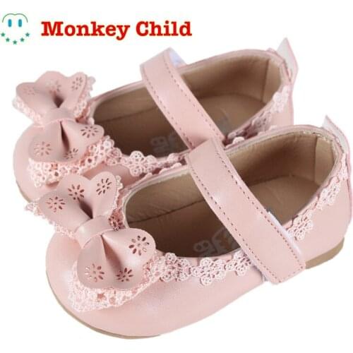 Girls Princess Shoes Non-slip Toddlers Shoes Bow Knot beautiful For Children Kids Party Shoes Baby Wedding Shoe 1-8