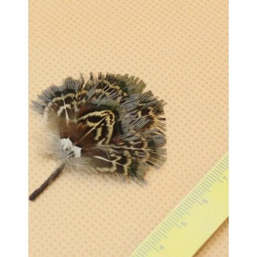 G05-X4600 children baby gift Toy 1:12 Dollhouse mini Furniture Miniature rement Peacock feather fan 1pcs