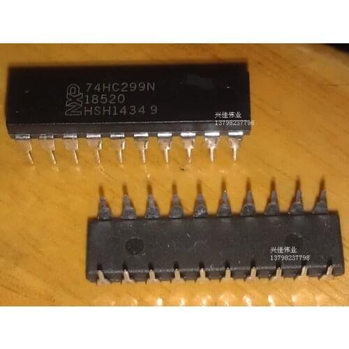 10PCS New 74HC299N DIP20 package and parallel I 8 -bit bidirectional universal shift register