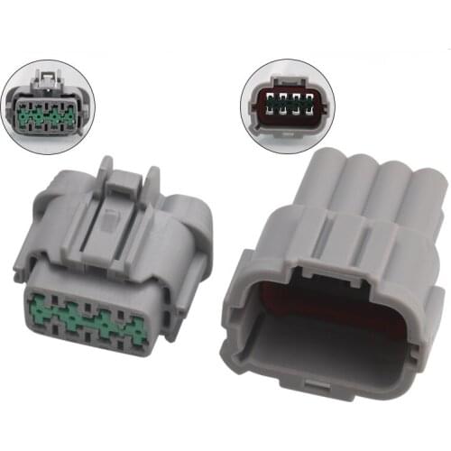 100 sets 8 Pin 2.2mm Automotive Wire Connector Female Male Headlight Socket Plug For PB291-08927PB295-08820