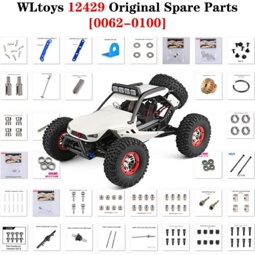 12429 Original Parts 0062-0100 Wltoys 12428 12427 12423 RC Car Spare Part Bearing/Screw/Differential/Nut/Light/Gasket/Shaft/Cup