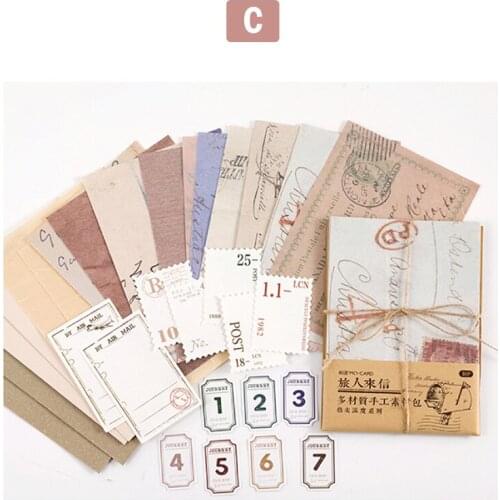 1pcRetro Art And Paper Packaging Tape Hand Account Material Collage Stickers