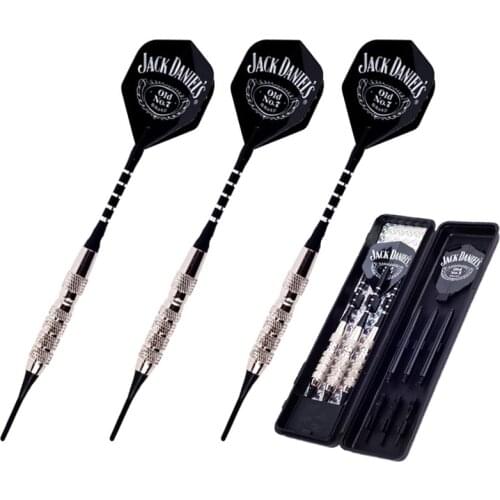 3pcs/Box JK New High Quality 18g Steel Copper Aluminum Shaft Soft Tip Dart Darts Toys Set With Extra Plastic Shafts & Tips