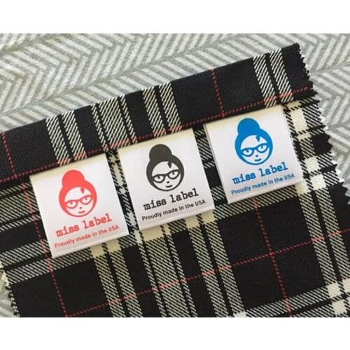 300 Customize satin sew-in clothing labels washable Printing text logo Products washing label Garment Care tags DIY Accessories