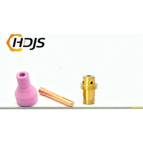 4pcs Tungsten needle copper nozzle guide body QQ150 QQ-150A TIG welding accessories
