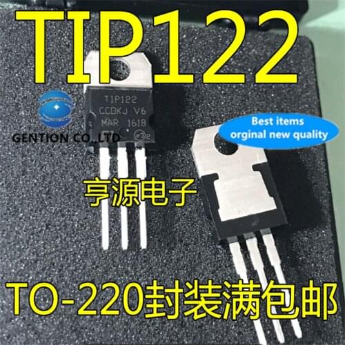 50Pcs TIP122 5A 100V TO-220 NPN in stock 100% new and original