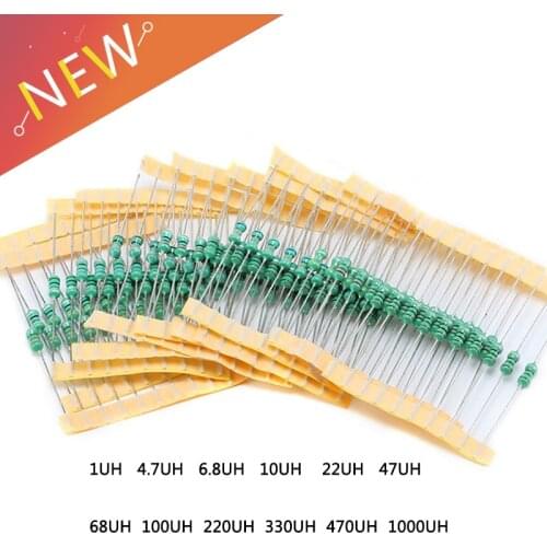 1/2W Color ring inductor assortment 0410 0.5W Inductors 1UH-1MH 12valuesX10pcs=120pcs Inductors Assorted Set Kit