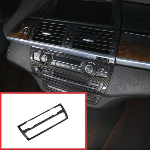 For BMW X5 X6 E70 E71 2008-2013 Car Accessories ABS Air Conditioner Volume Decoration Button Frame Trim 1 Pcs