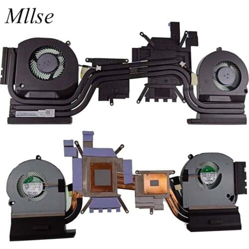 Free Shipping Brand Laptop CPU/Graphics Cooling Heatsink Fan Assembly For Dell Alienware 15 R3 GTX1080M GTX1070M 0WH4R5 WH4R5