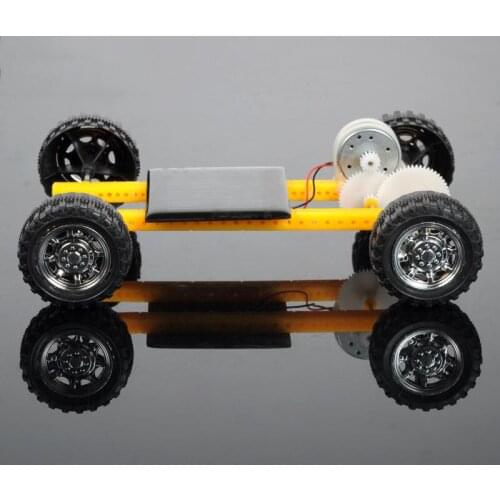 Black Wheel Solar Car No.9 DIY Assembles Solar Car Hand-made kits Technology production