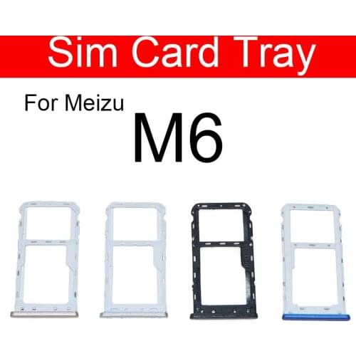 Sim Card Tray Holder Adapters For Meizu Meilan Blue Charm 6 M6 M711C Sim Reader Card Slot Socket Replacement Repair Parts