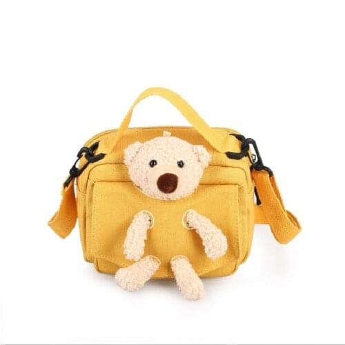 Designer Bear Small Bag Wild Canvas Messenger Bag Womens Shoulder Bag Purses and Handbags Cross Body Bag for Woman Satchel Bags