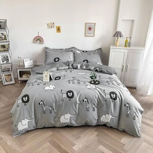 Svetanya print Duvet Cover Set Single Queen King Size Bedding Set Flat Sheet Pillow Cases Linens