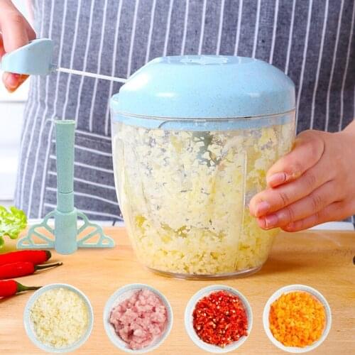 Kitchen Tool Pull Rope Cutter Chopper Mixer Garlic Multifunctional