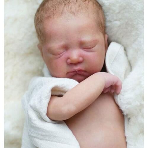 NPK 16inch Reborn Doll Kit Mariza Premie Baby Size Sleeping Baby Unfinished Unpainted Doll Parts Bonecas Bebe Doll kit