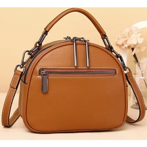 2021 Fashion Messenger Bag Shoulder Leather Womens Bag Simple Portable Leather Messenger Bag caviar leather