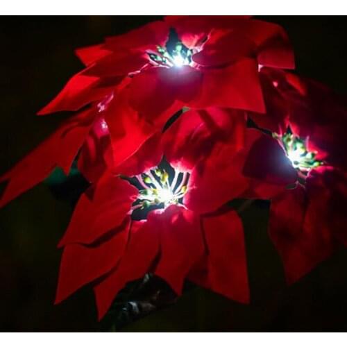 Outdoor Lights Solar Lamp Inserted Lawn Light 4 LED White Lights Garden Light Christmas Lantern LED Christmas Solar Led Lamp