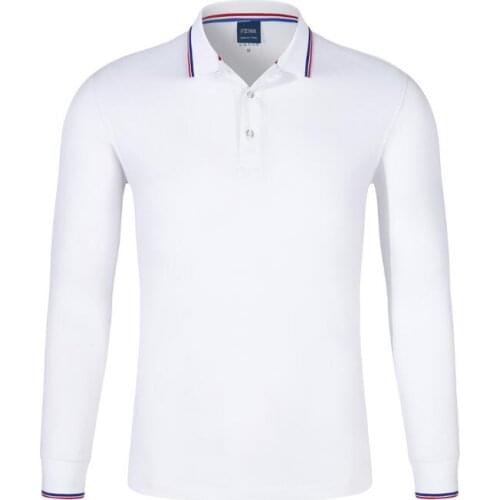 Polo shirts WOMEN MEN unisex cotton v-neck Long sleeve spring and autumn fashion loose increase Breathable S-XXXXL polos mujer