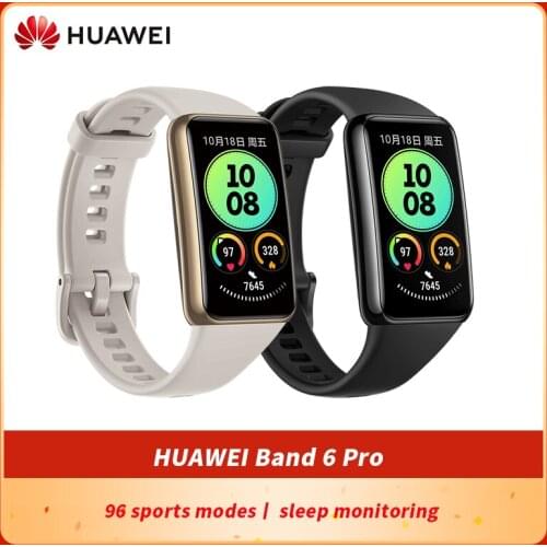 CN Version Original Huawei Band 6 Pro Smartband 1.47'' AMOLED All Day SpO2 Monitoring 96 Workout Modes Menstrual Cycle Tracking