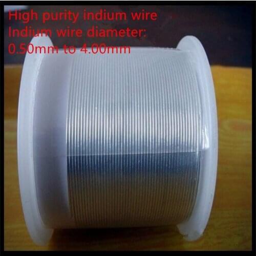 Special Metal High Purity Indium Wire for Scientific Research Factory Direct Sales Complete Specifications