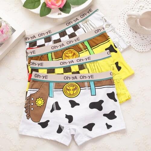 Boy boxer boy underwear 4 Pcs/lot Boy Underwear Kids Panties Childs Underpants Shorts For boy Childrens Boxer