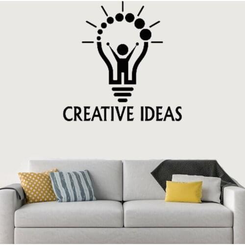 Vinyl Wall Stickers Office Room Decor Bedroom Decals Art Home Decoration Creative Idea Murals Bulb C16-04