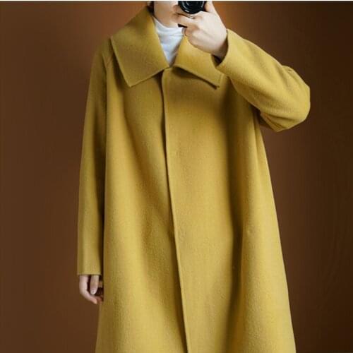 2020 Winter Coat Women 100% Wool Coats for Women Autumn Long Woman Jacket Korean Style Coats and Jackets Women Clothing WPY1477