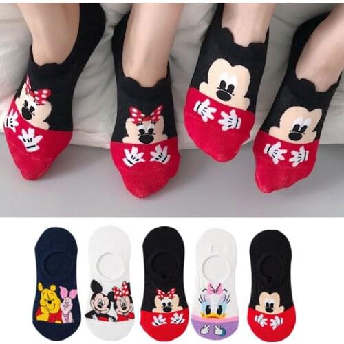 5Pairs/Lot Summer Cartoon Cat Fox rabbit Socks Cute Animal Women Socks Funny Ankle Socks Ladies Cotton invisible socks Dropship