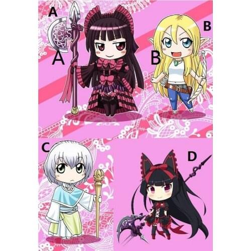 Acrylic Keychain Keyring Strap Anime Gate Jieitai Kanochi Nite Rory Mercury 6cm