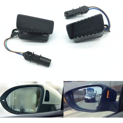 Car Left&Right rearview mirror Side lane change assist Warning Indicator Light Assist Lamp For Passat B7 CC 35D949145 35D949146