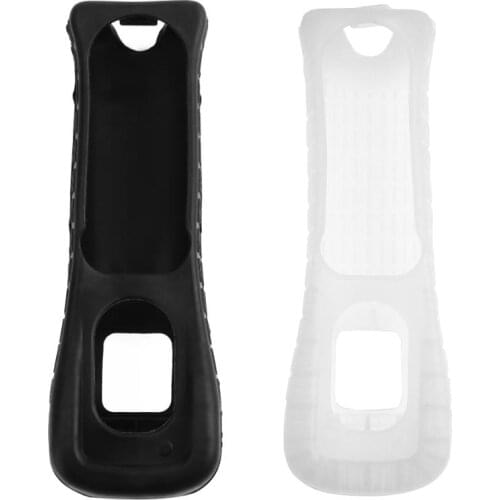 Black/White Silicone Protecting Case Housing Shell Protective Cover portector for Wii Remote for Nintendo Wii Remote Controller