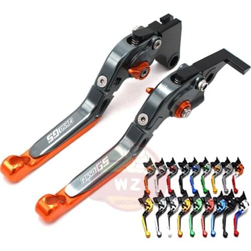 For BMW F650GS F650 GS 650GS 2003-2007 LOGO Motorcycle Adjustable Folding Extendable Brake Clutch Lever