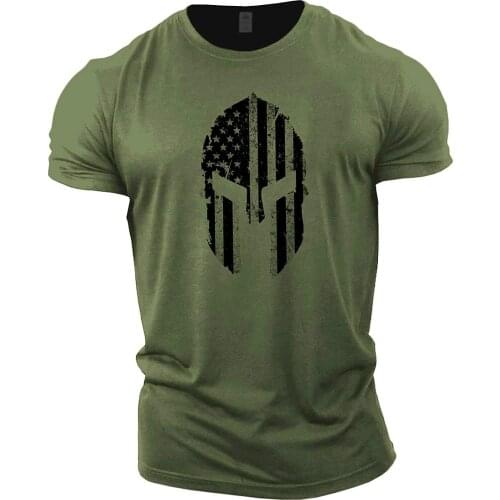 Mens fitness T-shirt, gym workout T-shirt, 2020 new arrival polyester material