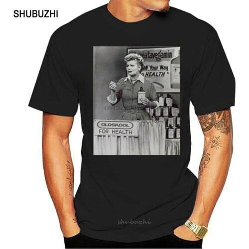 I Love Lucy Lucille Ball Vitameata Oldskool Custom Art Men Shirt Full Front men cotton tshirt summer brand teeshirt euro size